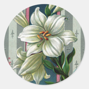 Paaslelies Ronde Sticker