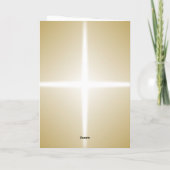 Paaslening Cross Paarse Drape Resurrection Day Kaart (Achterkant)