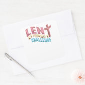 Paaslent stelt zichzelf een uitdaging vierkante sticker (Envelop)