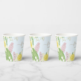 Paaslente bloeit bloemrijk Baby shower Papieren Bekers