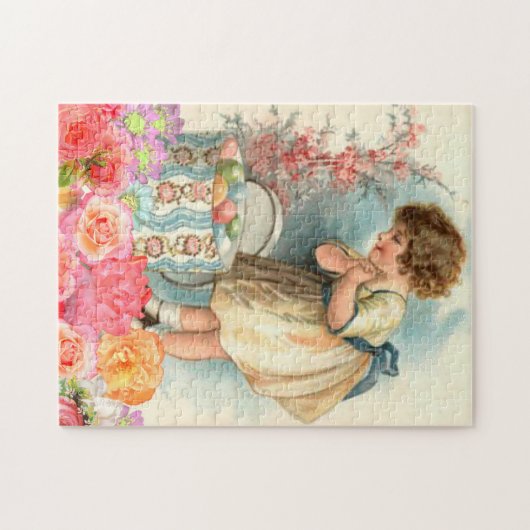 paaslente en eitjes legpuzzel (Horizontaal)