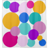 Paaslente poka Dots Douchegordijn (Voorkant)