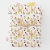 paaslentebundel met drie wikkelpapier inpakpapier vel (In situ)