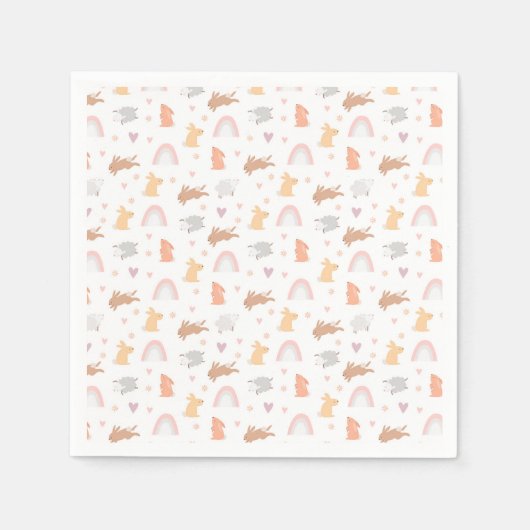 paaslentemannen (bunny Pattern) Servet (Voorkant)