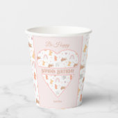 Paaslentemannen gepersonaliseerd bunny Pattern Papieren Bekers (Voorkant)