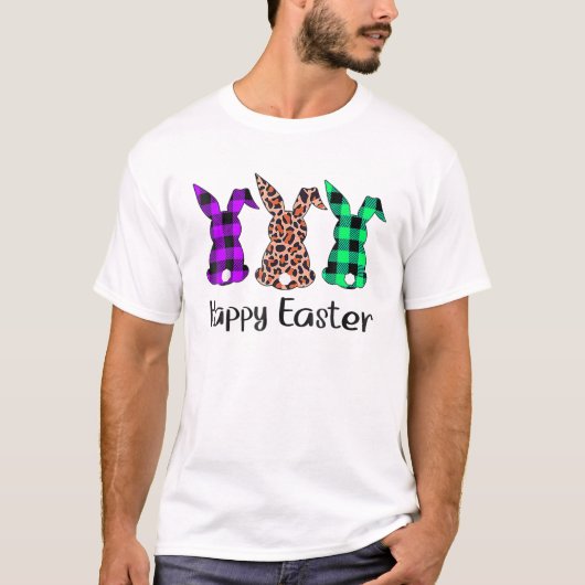 Paasleopard Bunny Rabbit Palm Sunday Girls Wome T-shirt (Voorkant)