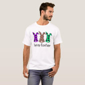 Paasleopard Bunny Rabbit Palm Sunday Girls Wome T-shirt (Voorkant volledig)
