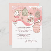 Paasliefde te feestdagenkaart (Voorkant / Achterkant)