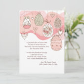 Paasliefde te feestdagenkaart (Staand voorkant)