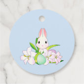 Paaslilies en zweet Bunnies Bedankjes Labels (Achterkant)