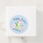 Paaslilies en zweet Bunnies Bedankjes Labels (In situ)