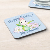 Paaslilies en zweet Bunnies Bier Onderzetter (Linkerzijde)