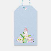Paaslilies en zweet Bunnies Cadeaulabel (Achterkant)