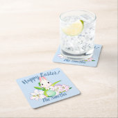 Paaslilies en zweet Bunnies Kartonnen Onderzetters (Insitu)