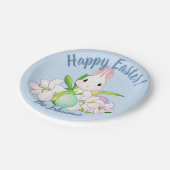 Paaslilies en zweet Bunnies Papieren Bordje (Gekanteld)