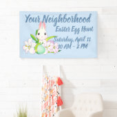 Paaslilies en zweet Bunnies Spandoek (Insitu)