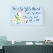 Paaslilies en zweet Bunnies Spandoek (Beurs)