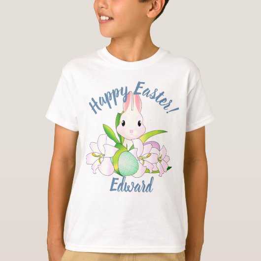 Paaslilies en zweet Bunnies T-shirt (Voorkant)