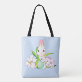 Paaslilies en zweet Bunnies Tote Bag (Achterkant)