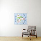 Paaslilies en zweet Bunnies Wandkleed (In Situ (horizontaal))
