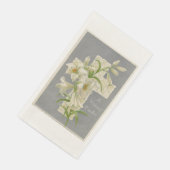  paaslilies gastenpapier servet (Hoek)