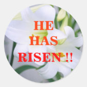 Paaslillie, Sticker (Voorkant)