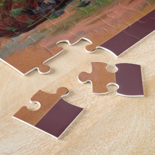 Paaslipper en kuikens Grote stuk Puzzel Legpuzzel (Zijkant)