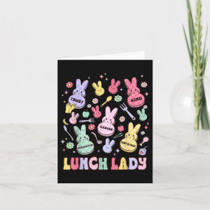 Paaslunch Lady Squad Retro School Cafetaria Gro Kaart