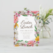 Paaslunchbloemen Kaart (Staand voorkant)