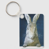  paasmaaltijd, staartje, witte konijn sleutelhanger (Voorkant)