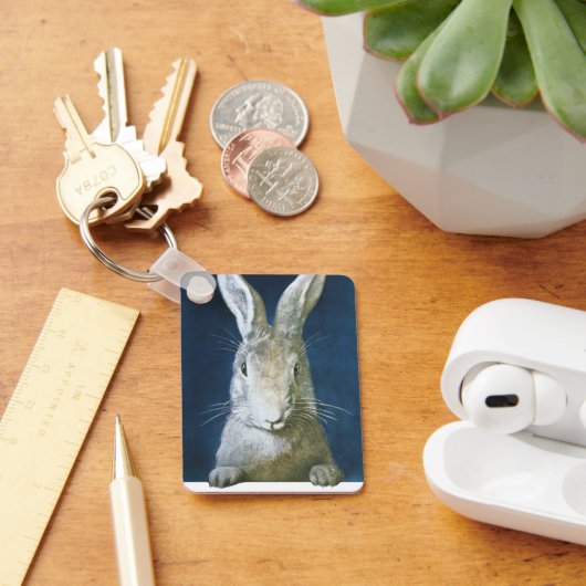  paasmaaltijd, staartje, witte konijn sleutelhanger (Bureau)