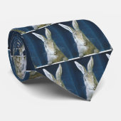  paasmaaltijd, staartje, witte konijn stropdas (Opgerold)