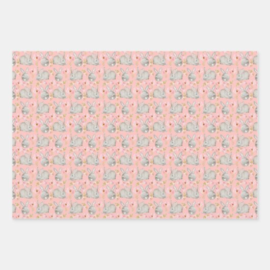 Paasmaanrode Waterverf Inpakpapier Vel (Voorkant 2)