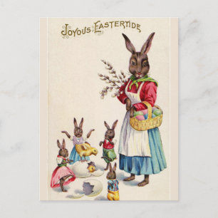 paasmadan Bunny en baby's Briefkaart