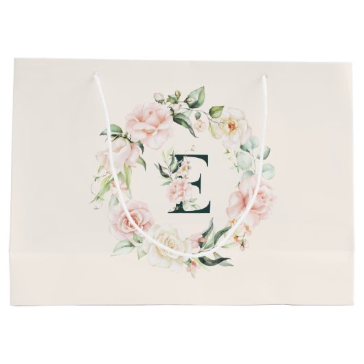 Paasmakende rozen met flormonogram E Groot Cadeauzakje (Achterkant)