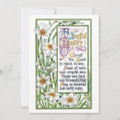   paasmakerij en Narcissi Feestdagenkaart (Voorkant)