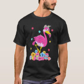 Paasmakerij Flamingo Bunny Eggs Flower Spring Mann T-shirt (Voorkant)