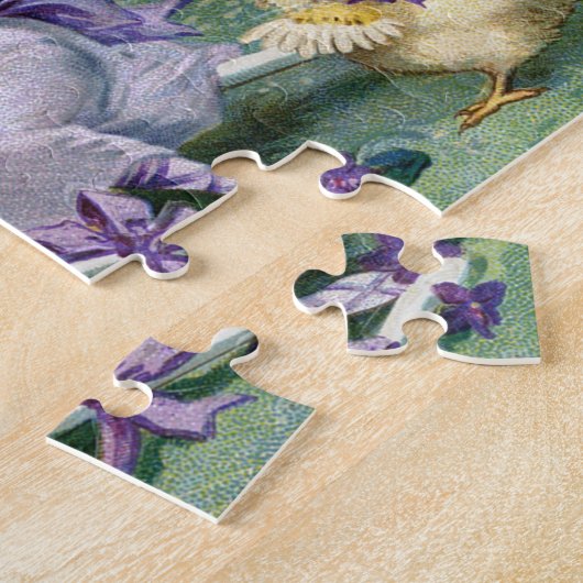 paasmakerij Girl Egg Chick Carriage Legpuzzel (Zijkant)