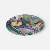 paasmakerij Girl Egg Chick Carriage Papieren Bordje (Gekanteld)