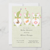 Paasmakerij Groene Baby shower Uitnodiging (Voorkant)