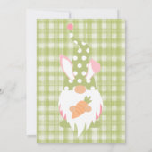 Paasmakerij Groene Baby shower Uitnodiging (Achterkant)