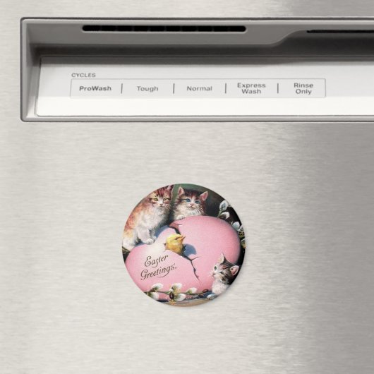  paasmakerij Katten Chick en paaseieren Magneet (Insitu (Vaatwasser))