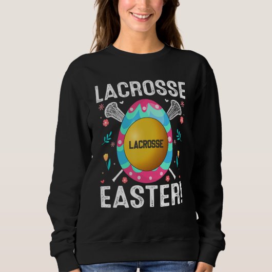 Paasmakerij Lacrosse Easter Egg Hunt Sport Trui (Voorkant)
