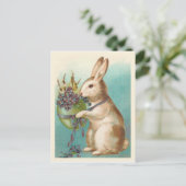  paasmakerij met groene eieren feestdagenkaart (Staand voorkant)