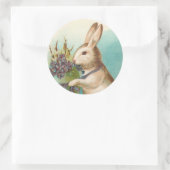  paasmakerij met groene eieren ronde sticker (Tas)