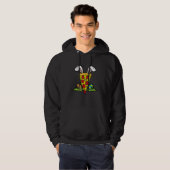 Paasmakerij Pizza Slice Bunny Ears Funny Snack Foo Hoodie (Voorkant volledig)
