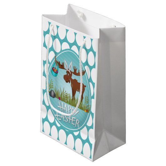 Paasmakertas met wieltjes klein cadeauzakje (Voorkant Gekanteld)