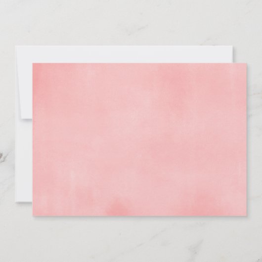 Paasmakreel roze koraal baby shower kaart (Achterkant)