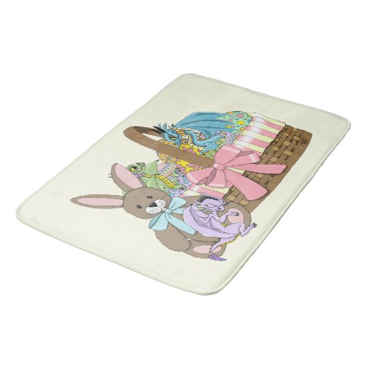 Paasmand Draken Eieren Badmat (Gekanteld)