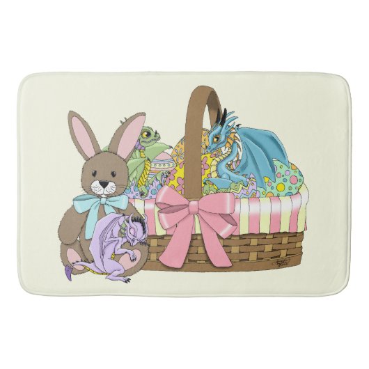 Paasmand Draken Eieren Badmat (Voorkant)